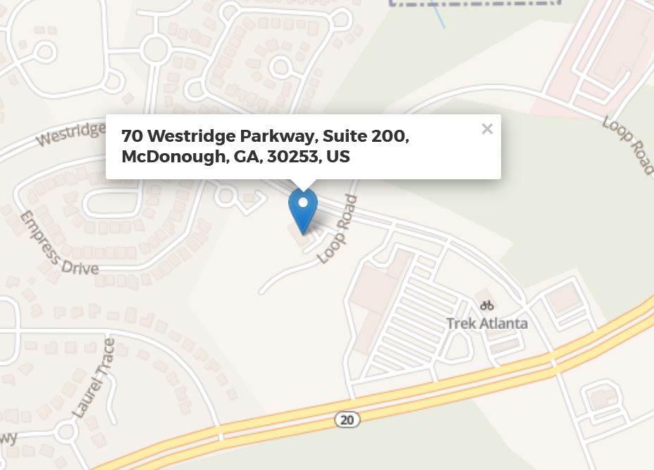 Premier Cosmetic and Family Dentistry Location on Map