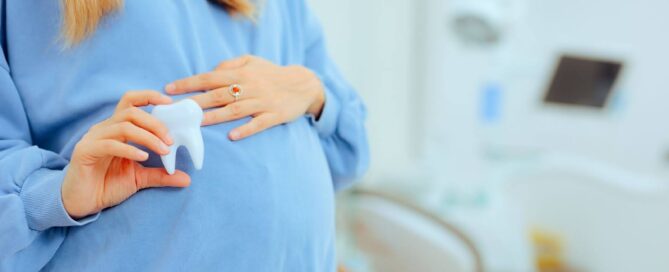 Expectant mother cautious about oral health