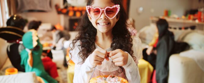 eating halloween candy